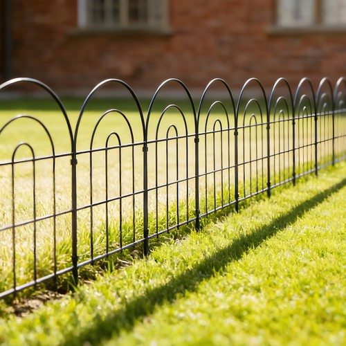 Dekorativer metall gartenzaun - dekorativer,