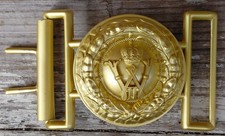 Feldbinde Preussen Offizier Uniform Koppel WK1 Eisernes Kreuz Feldbindenschloss