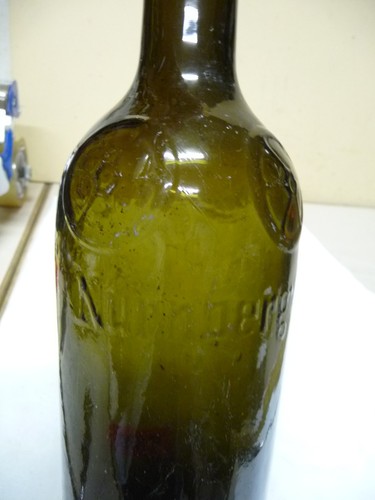 3687 alte glasflasche - 3687.,