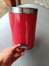  Mülleimer 3L Abfall Tret Eimer Kosmetik Müll Eimer rot 