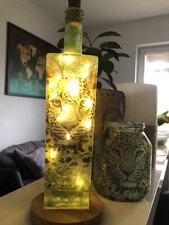 Tiger Licht Set Teelicht Und Licht Design Flasche 