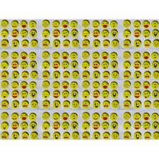 144x Smiley Radiergummi