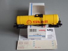 UNBESPIELT Märklin 4756 - WIE NEU+OVP - H0 DB Shell Mineralöl-Kesselwagen+Decals