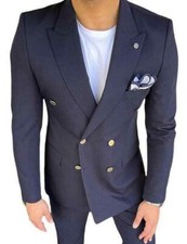 Designer Zweireiher Blau