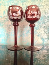 Weingläser alt, Mundgeblasen