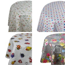 Wachstuchtischdecke Tischdecke Gartentischdecke Rund Oval Größe wählbar