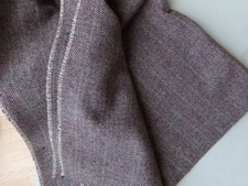 Tweed Stoff Meterware Wolle Vintage Handarbeit Nähen Mütze etc.