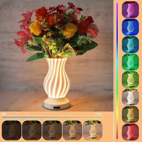 Vase blumenvase modern led - blumenvase,