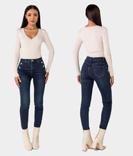 Damen Jeans Hose Slim fit Skinny Stretch Röhrenjeans Nina Carter P217-2