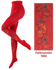 Warme blumen strickstrumpfhose - warme,