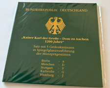 5x 10 DM Gedenkmünzen,"