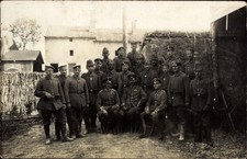 Foto Ak Deutsche Soldaten in Uniform, Jäger-Batl., Gruppenbild - 4891207