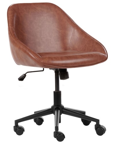 Bürostuhl kunstleder braun - kunstleder,