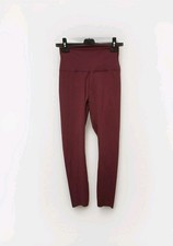 Crivit Damen Sport Leggings rot Gr. M 40/42 – Fitnesshose elastischem Bund - B3