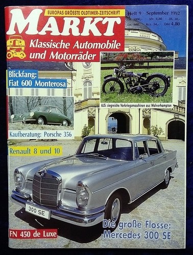Oldtimer markt 1992 porsche - markt,