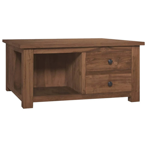 Couchtisch 68x68x33 teak - 68x68x33,