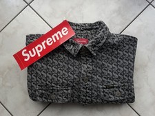Supreme Monogramm Denim Shirt / Hemd, M Schwarz Grau