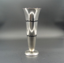WMF Ikora Art Deco Vase Metall versilbert Turmmarke