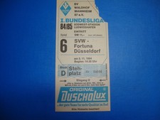 84/85 Ticket SV Waldhof