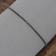 Wert 1790 € schwarzes Diamant Tennisarmband (1,30 carat) 750 18 Karat Gold