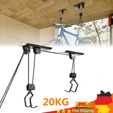 Fahrradlift Fahrrad Deckenlift Fahrradaufhängung Fahrradheber 15m Seil 20 kg DHL