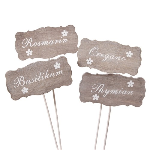 Kräuterstecker holz satz - krÄuterstecker,