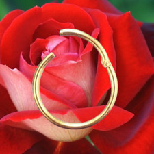 I OHRRING CLICKER 8 mm I Echt