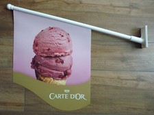 Original Lagnese Werbefahne Eis "Carte Dor"