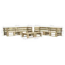 Holz palettensofa garten - holz,