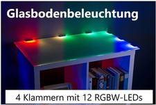 NEU WLAN LED Glasbodenbeleuchtung App für Vitrinen Regal PC Tisch TV Möbel Gamer