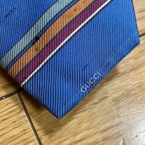Gucci stripe distressed tie - stripe,