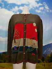 Giesswein Tirol tolle Strickjacke mit Stickmuster süße Trachtenjacke Jacke Gr.42