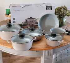 KGH Topfset Aluguss Keramik beschichtet  5 Töpfe incl Stieltopf und 1 Bratpfanne