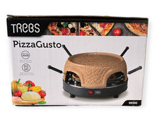 Trebs Pizzaofen PizzaGusto 99390 für 4 Personen Mini Pizza am Tisch