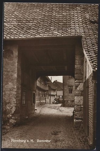 Ansichtskarte hornburg h - hornburg, a.
