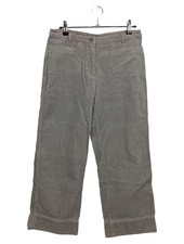 S.OLIVER Cordhose Damen Grau Gr. 36 Baumwolle Casual Freizeit Hose Uni Knopf