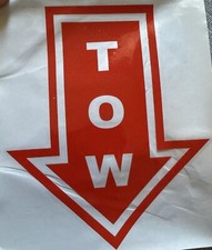 2x 13 cm Lang 11 cm Breit Tow Pfeil Aufkleber Racing Sticker JDM Tuning