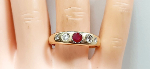Gold design ring 585 ooo - design,