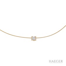 Niessing Schnur mit Diamant Anhänger Gelbgold 750 / 18 Kt. ca. 1,67ct. E/VS