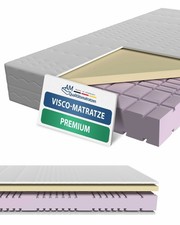 Premium 7 Zonen Visco Matratze Viscoschaum 90x200 140x200 160x200 180x200 H2 H3