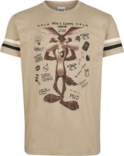 Looney Tunes T-Shirt Herren Coyote Genius beige