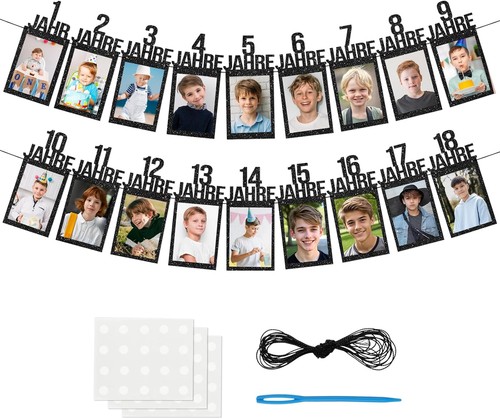 Glitzer fotogirlande - glitzer, 18