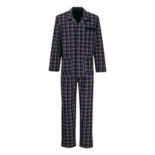 Götzburg Herren Pyjama Set Schlafanzug lang Pure Cotton