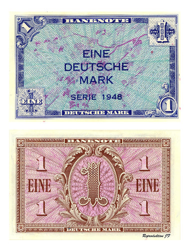 Eine deutsche mark banknote - deutsche,