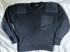 Herren Wolle Pullover Dienstkleidung dunkelblau Gr. XL (Polizei ?) 50% Merino