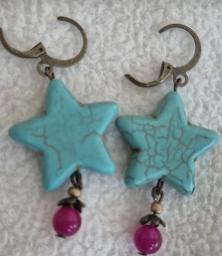 Vintage boho ohrringe handmade - vintage,