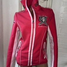 schöne Damen Outdoor Jacke Softshelljacke Stehkragen pink S 36 SOCCX TOP neon