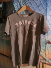 TRIBECA NEW YORK  Herren Shirt braun mit Aufdruck kurzarm Größe S