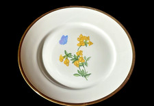 Nymphenburg Teller Blume Rudolf Sieck signiert gelbe Wicke  Ø20,5cm