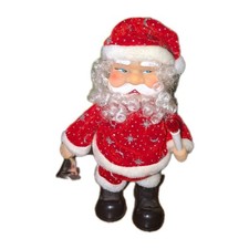 Selten 90er Laufender Weihnachtsmann Musik Bewegung Singende Spieluhr Vintage